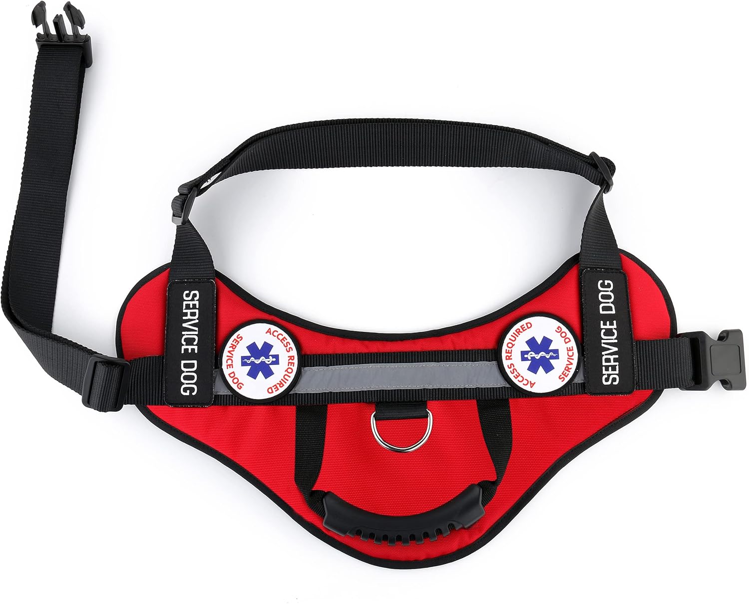 Service Dog Harness Vest with Handle - Removable Patches (ESA, Support Animal, Emotional Support Animal, Therapy Dog, Autism, PTSD) 10 ADA Cards | All Access Canine
