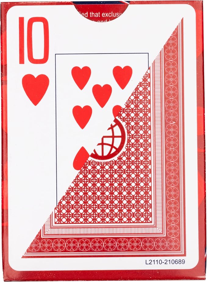 Naipes Classic Jumbo Index 12 Paquetes Rojo y Azul miniatura 6
