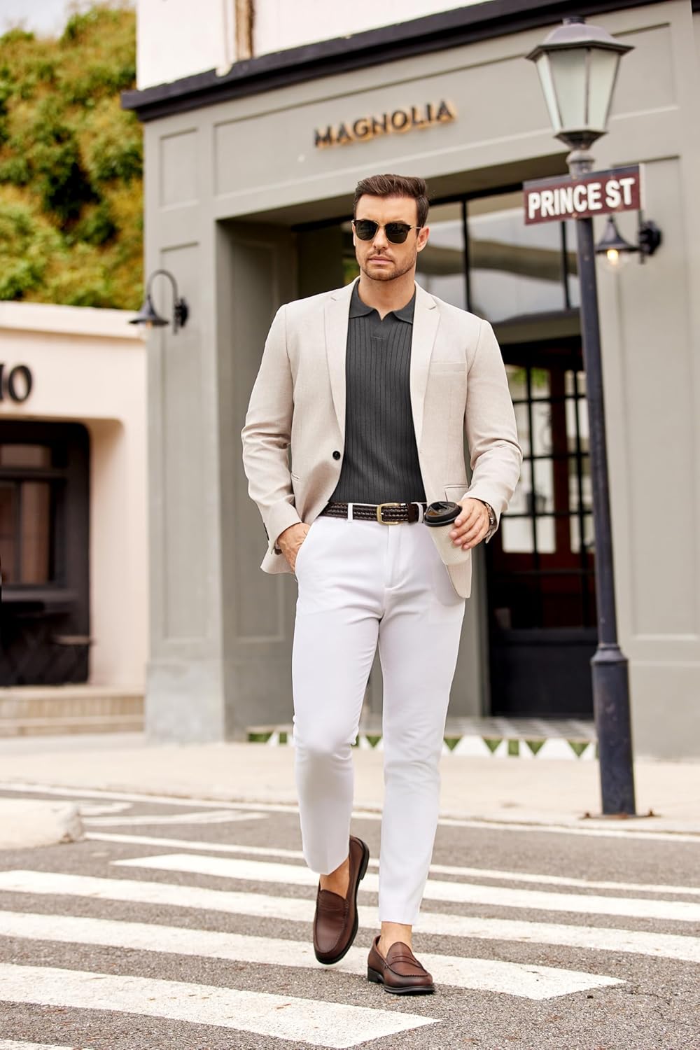 COOFANDY Mens Knit Polos Long Sleeve Casual Sweater Polos V Neck Collared Sweater Golf Polo Sweaters and Pullovers - Image 3