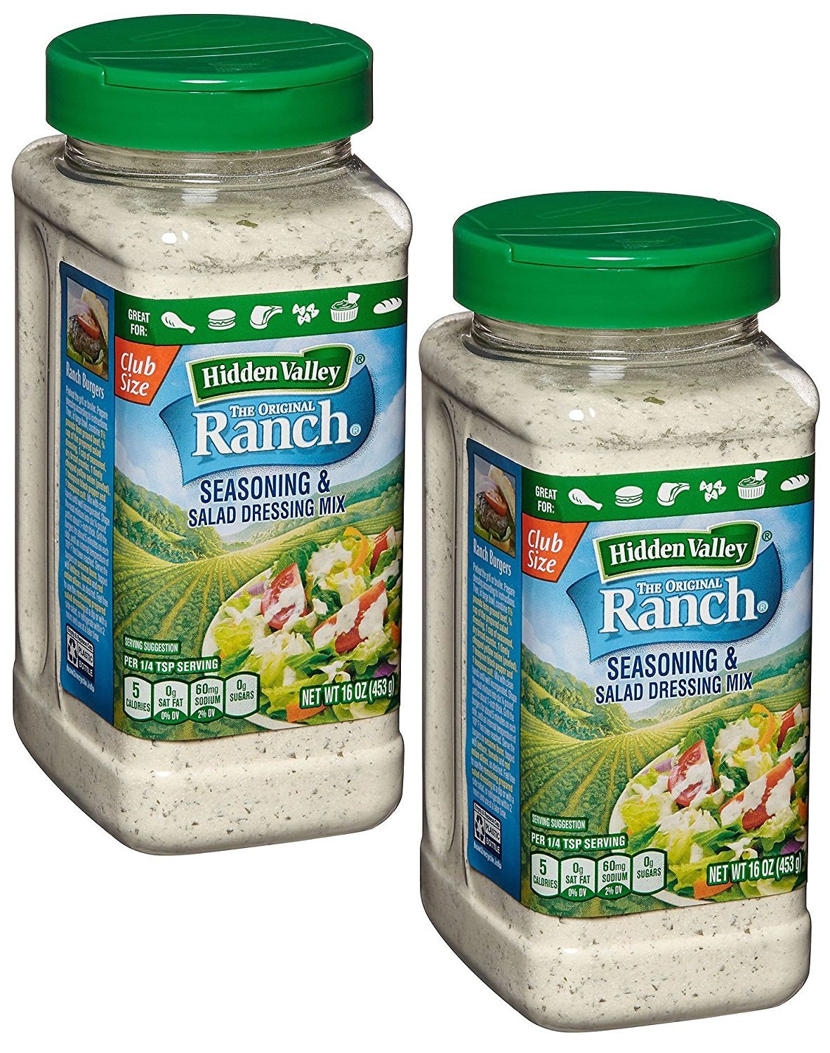 Hidden ValleyOriginal Ranch Seasoning And Salad Dressing Mix 16 Ounce (Pack Of 2)