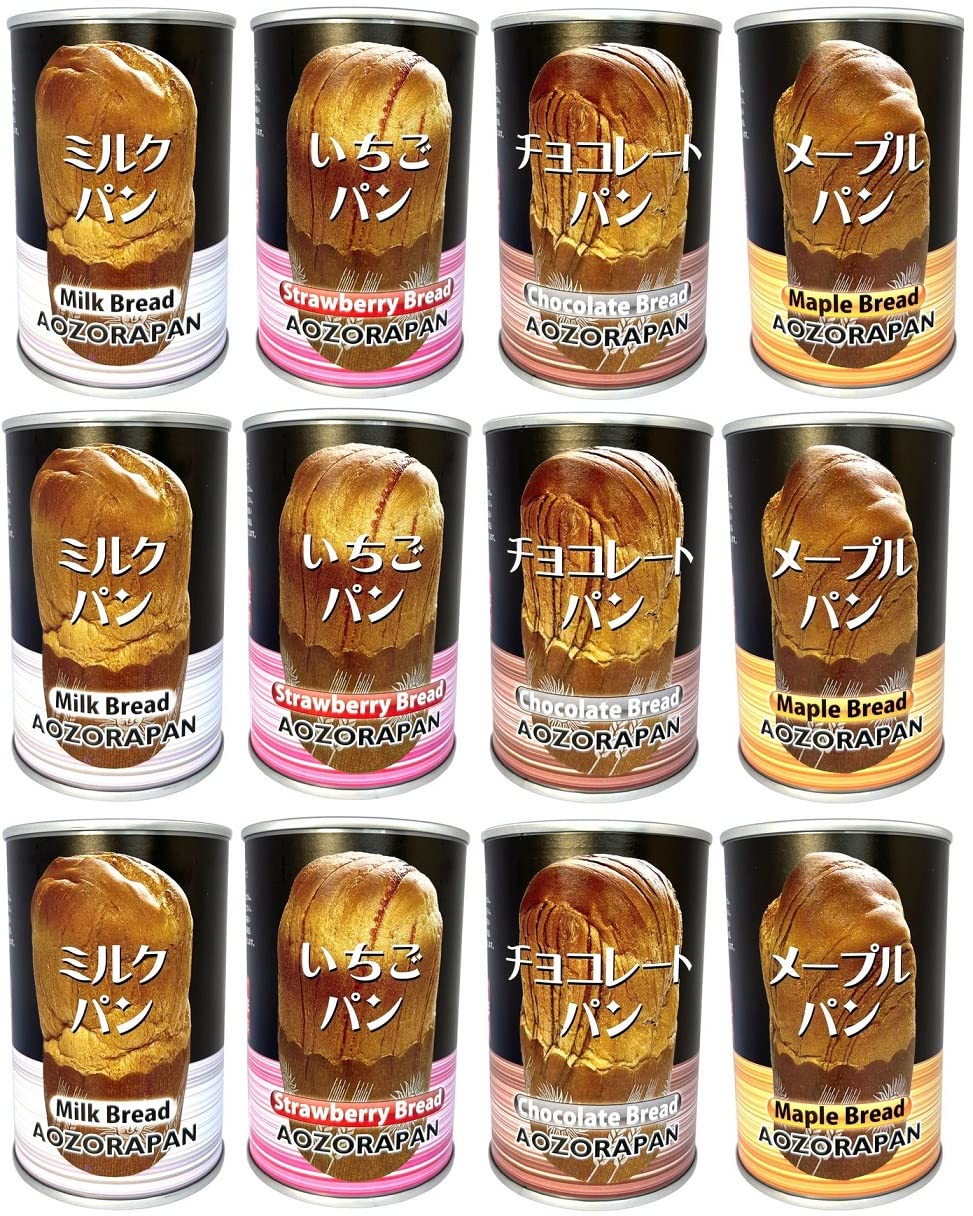Amazon | 青空製パン 7年保存缶詰パン 4種類×各3缶 合計12缶セット 