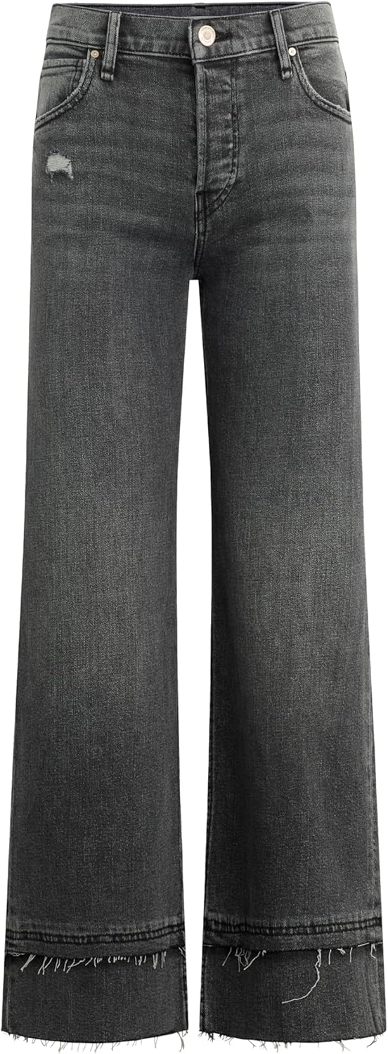 Hudson Women's Rosie High-Rise Wide Leg Ankle Jean - Image 7