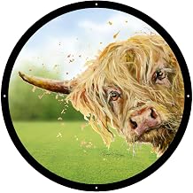 SunCatcher Garden Mirror Brody, Highland Cow Illustrations by Bree Merryn
