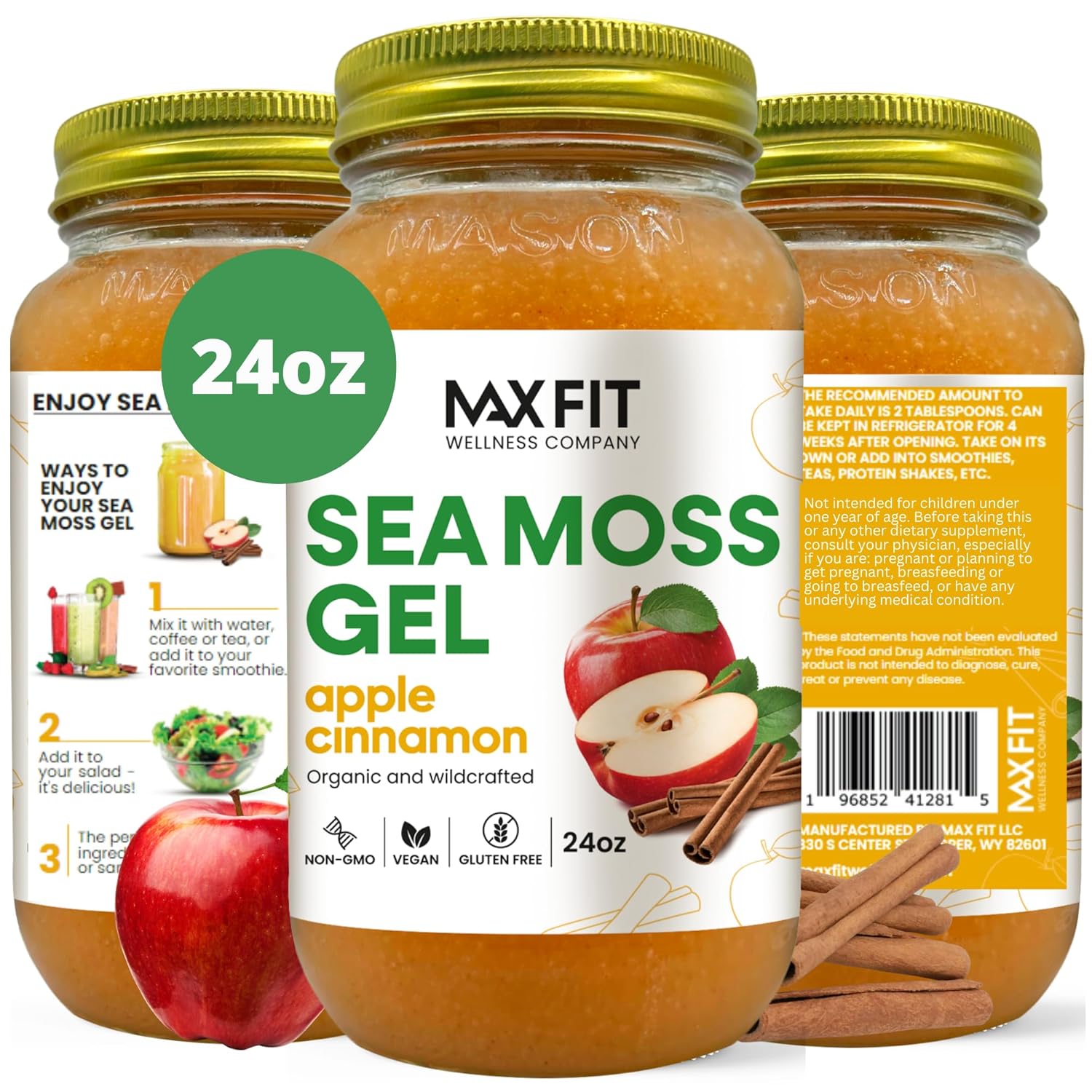 Sea Moss Gel Organic Raw (12 Flavors) 24oz Wildсrafted Gold Sea Moss Gel from Saint Lucia | 92 Vitamins and Minerals | Pure Raw+Non-GMO | Vegan Superfood Sea Moss Gel Organic Raw (12 Flavors) 24oz Wildсrafted Gold Sea Moss Gel from Saint Lucia | 92 Vitamins and Minerals | Pure Raw+Non-GMO | Vegan Superfood