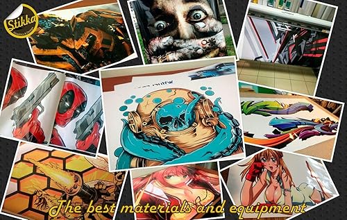 Miniatura 5 de Stikka Calcomanía de vinilo para capó de automóvil, diseño de leopardo y gato salvaje, 49 x 61 pulgadas (49.2 in x 61.0 in)