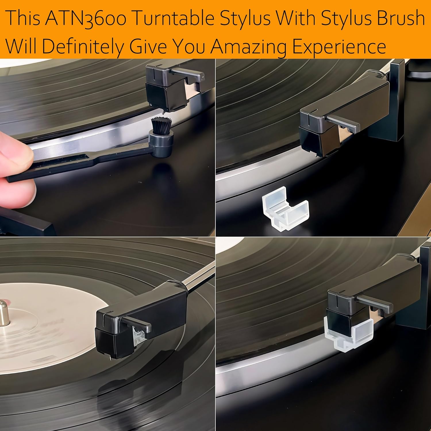 ATN3600L ATN3600LC Conical Replacement Stylus Needle, Compatibility for Audio-Technica AT-LP60 series, AT-LP60X, AT-LP60XBT,Sound Burger, AT-SB727, AT-SB2022 Turntable Record Player