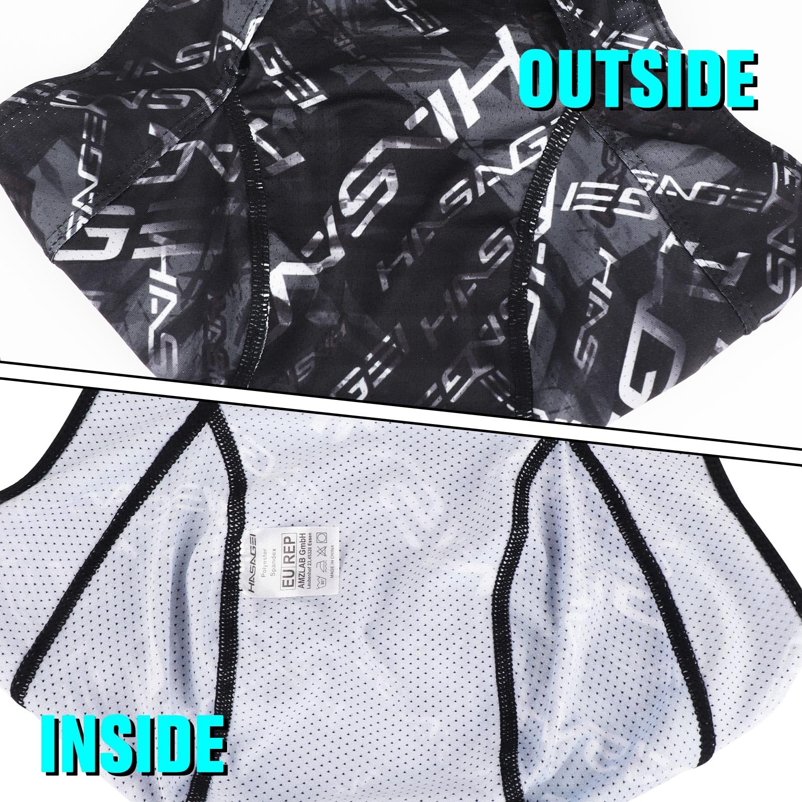 HASAGEI Sportowa czapka bandana Duragag, chusta na głowę, na rower, oddychająca, wchłania pot
