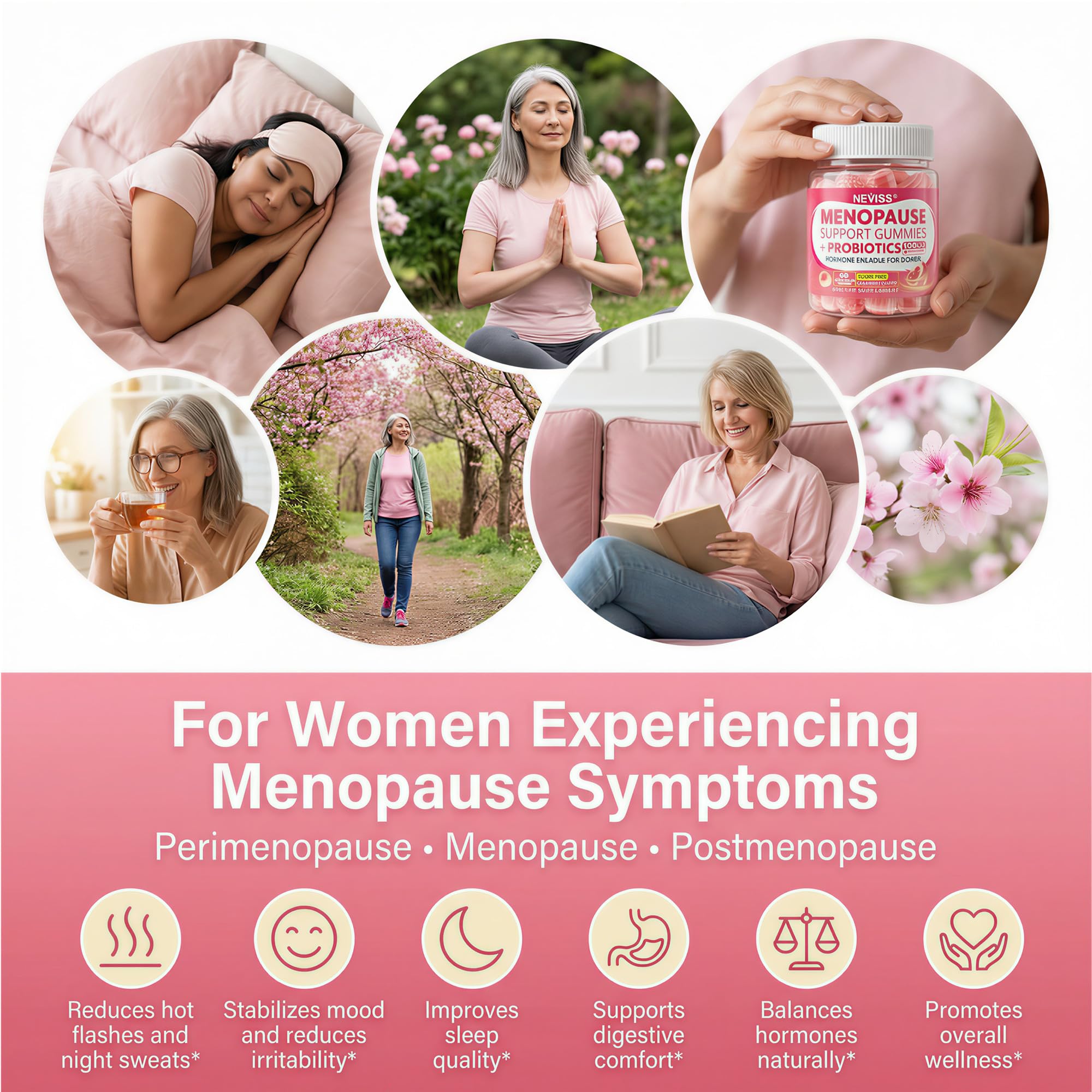 Menopause Gummies Supplement for Women w/ Black Cohosh for Hot Flashes — Amazon image 3