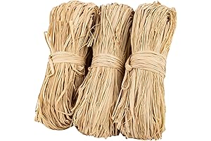 150g Natural Raffia Ribbon: An Earth-Friendly Embellishment for Your Creative Endeavors