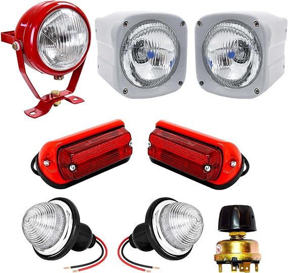 Tractor Lights Kit Suitable for Massey Ferguson 135 148 165 168 175 178 185 188 Tractors Headlight