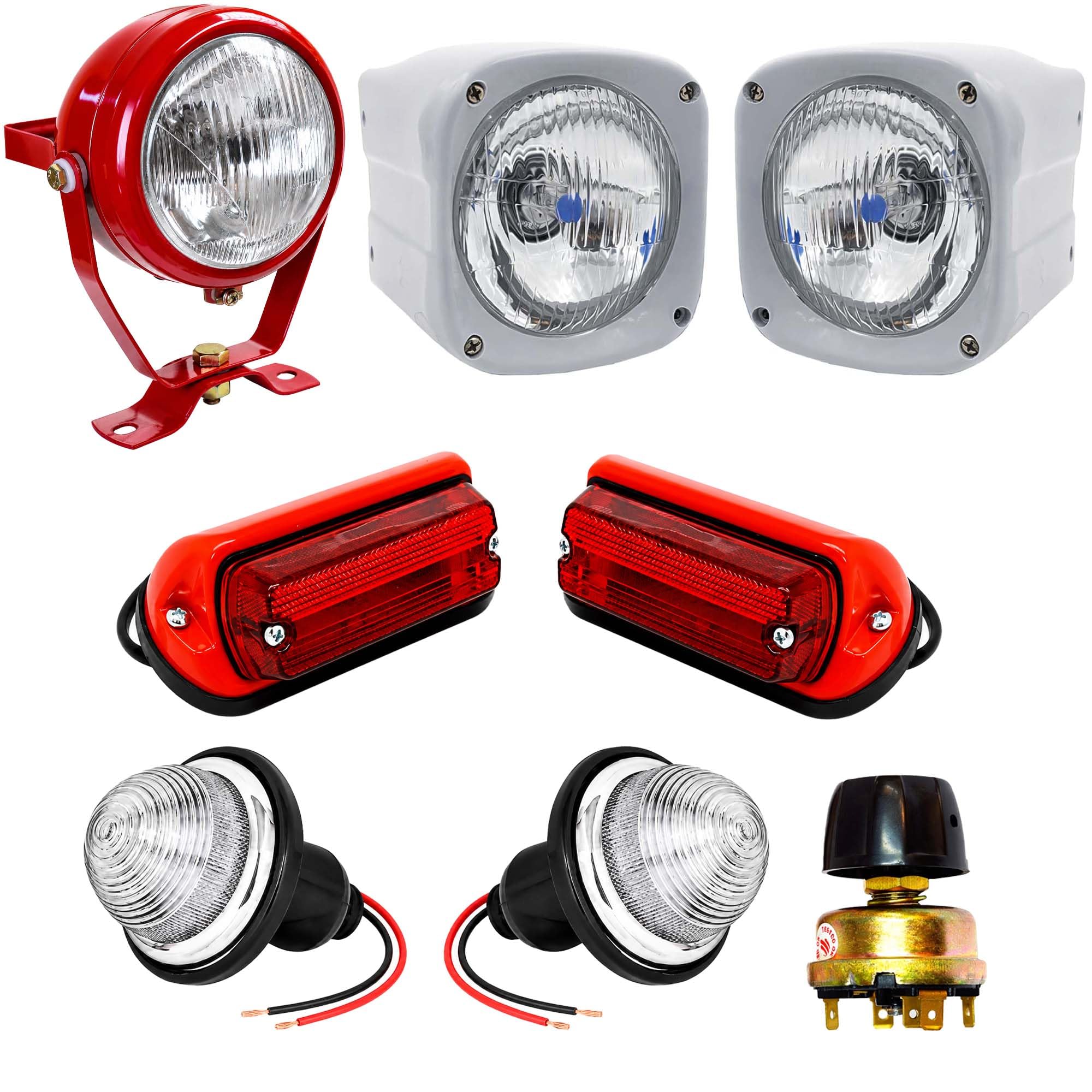 Bajato Kit luci Adatto per trattori Massey Ferguson 135 148 165 168 175 178 185 188
