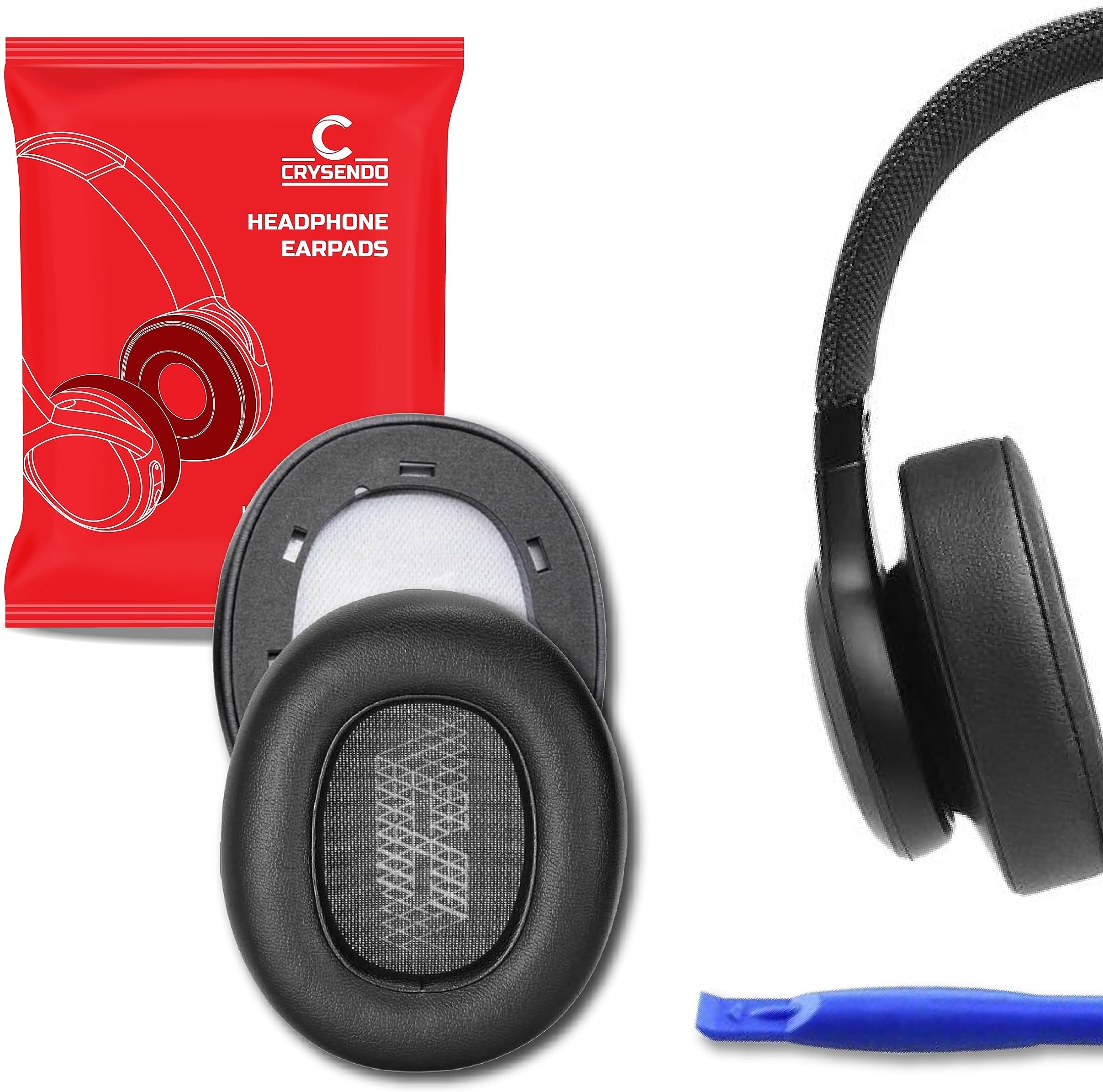 Crysendo Headphone Cushion Replacement Ear Pads for JBL Live 650BTNC
