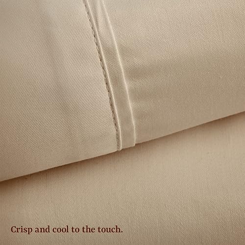 Miniatura 3 de Perú Pima  Juego de sábana de cama de 285 hilos  100 % algodón peruano Pima  De percal