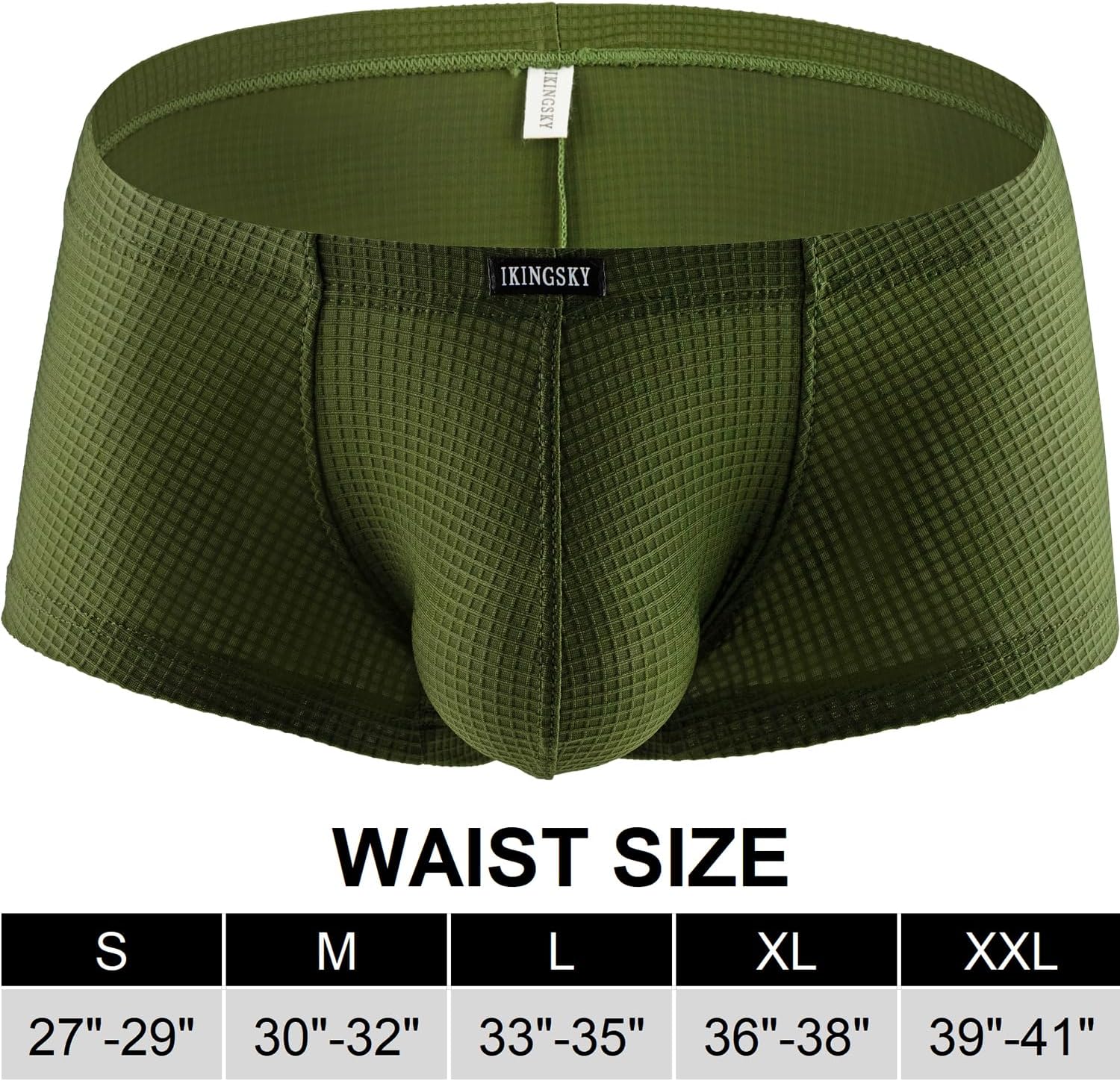 iKingsky Men's Bright Color Boxer Briefs Breathable Bulge Shorts Underwear Sexy Low Rise Trunk Under Panties for Men - Image 7