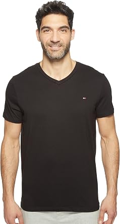 Tommy Hilfiger Mens Core Flag V-Neck Tee