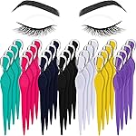 Mudder 28 Pcs Eyebrow Razor Knife Shaver Trimmer Shaver Multipurpose Exfoliating Tool Facial Hair Removal for Women Valentine Gift Giving(Multi-Colors)