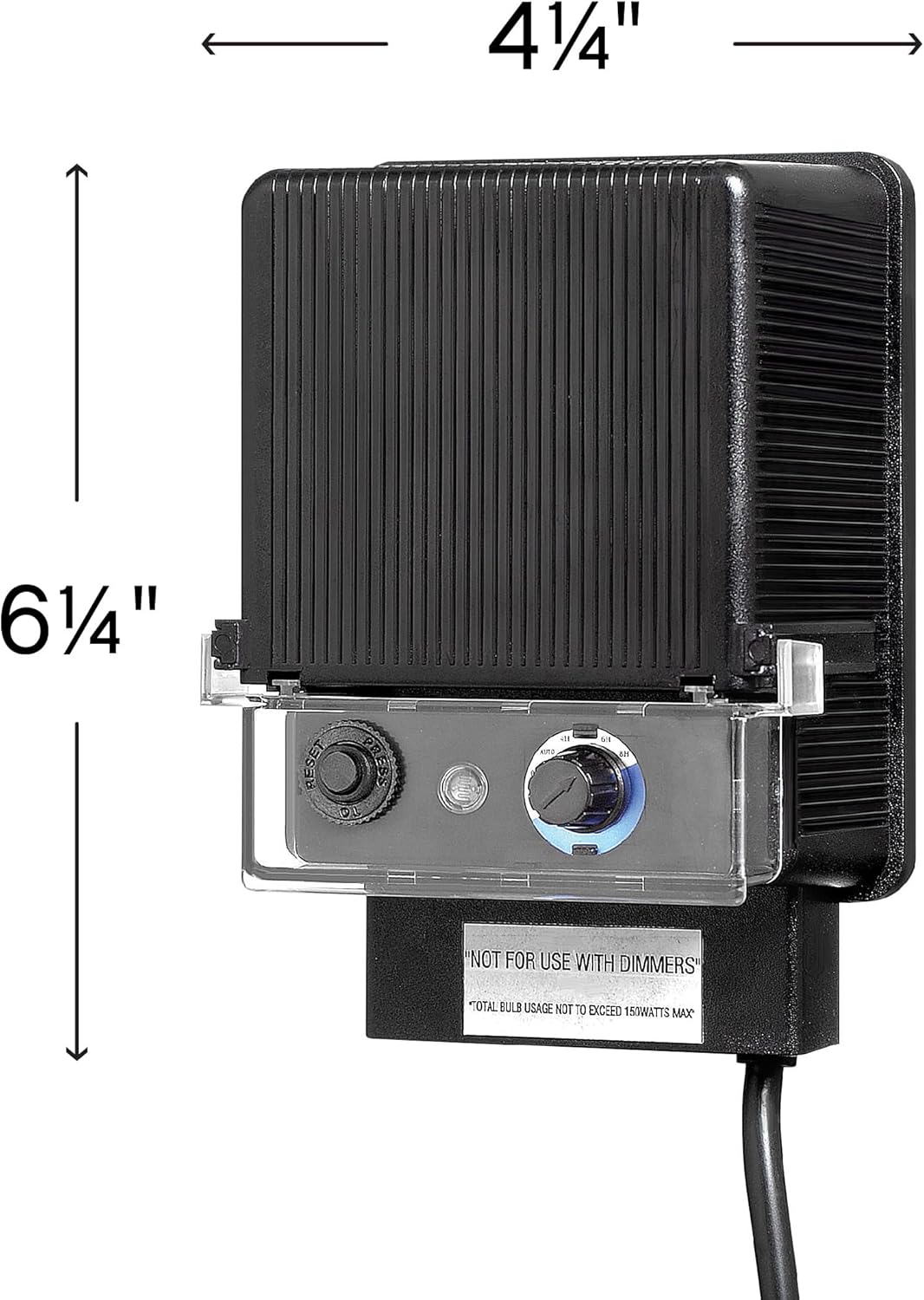 Black Resin Low Voltage Landscape Lighting Transformer