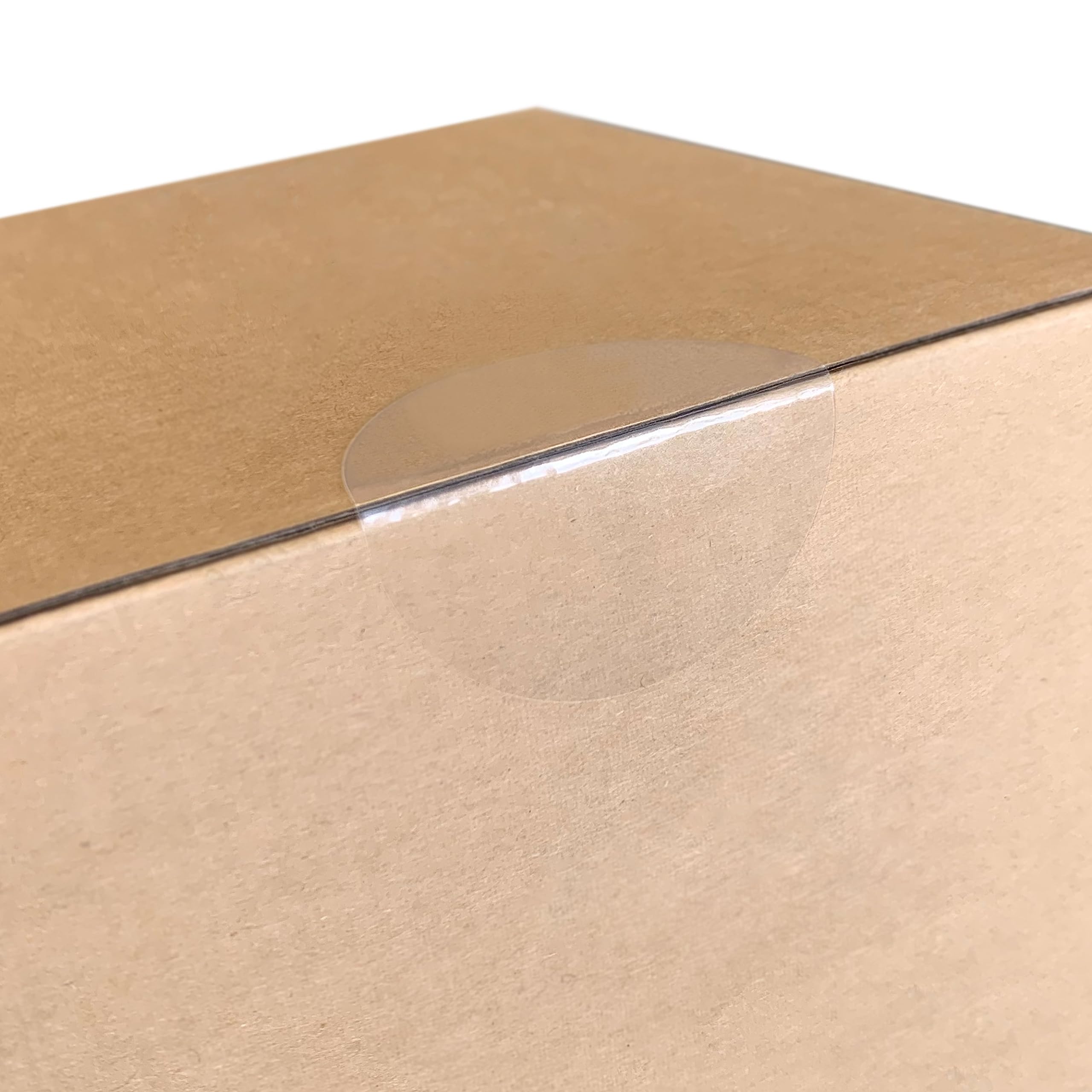KLEBESHOP24 Etichette autoadesive, trasparenti, diametro e quantità a scelta, punti adesivi su un lato (100 mm, 100 pezzi)