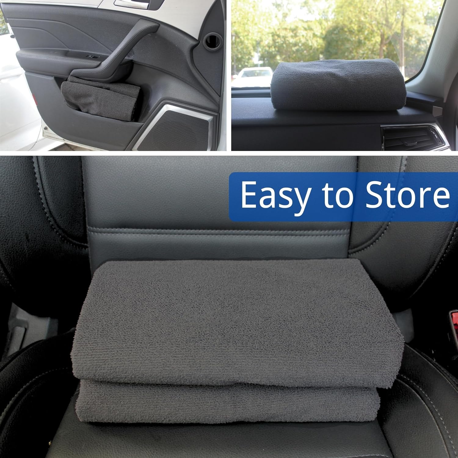 Waterproof Car Seat Cover for Front Seats, Protector for Cars SUVs Trucks, Sweat Towel Seat Covers Bucket for Gym,Workout,Beach,Hiking,Running and Swimming (Grey, 2PCS)