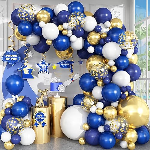 Miniatura 8 de Kit de arco de globos de color azul turquesa, kit de guirnalda de globos turquesa de doble relleno con globos dorados metálicos, verde menta, verde