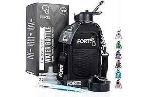 FORTE Gallon Gear: 2.2 Liter Water Bottle with Neoprene Sleeve