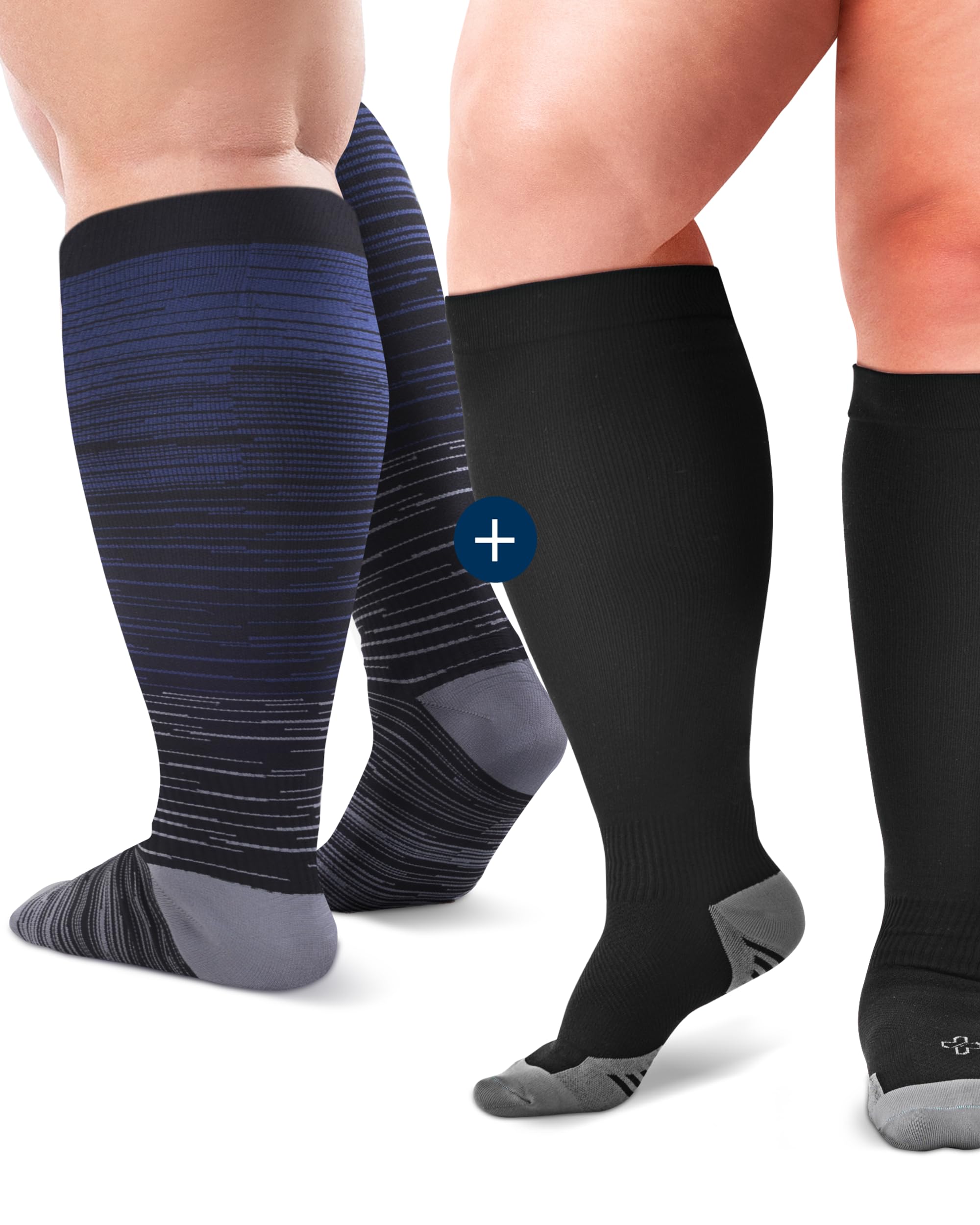 Doctor's SelectPlus Size Compression Socks - Bundle