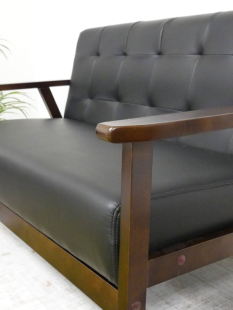 Amazon｜クロシオ 1Pソファ オスロ ブラック 一人用ソファ