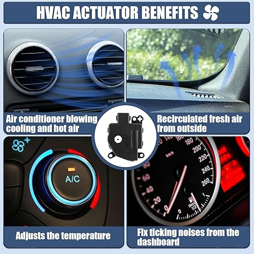 Miniatura 5 de LCWRGS Actuador de puerta de mezcla HVAC compatible con Jeep Grand Cherokee 2011 2012 2013, Dodge Durango 2011-2013, actuador de puerta de aire de
