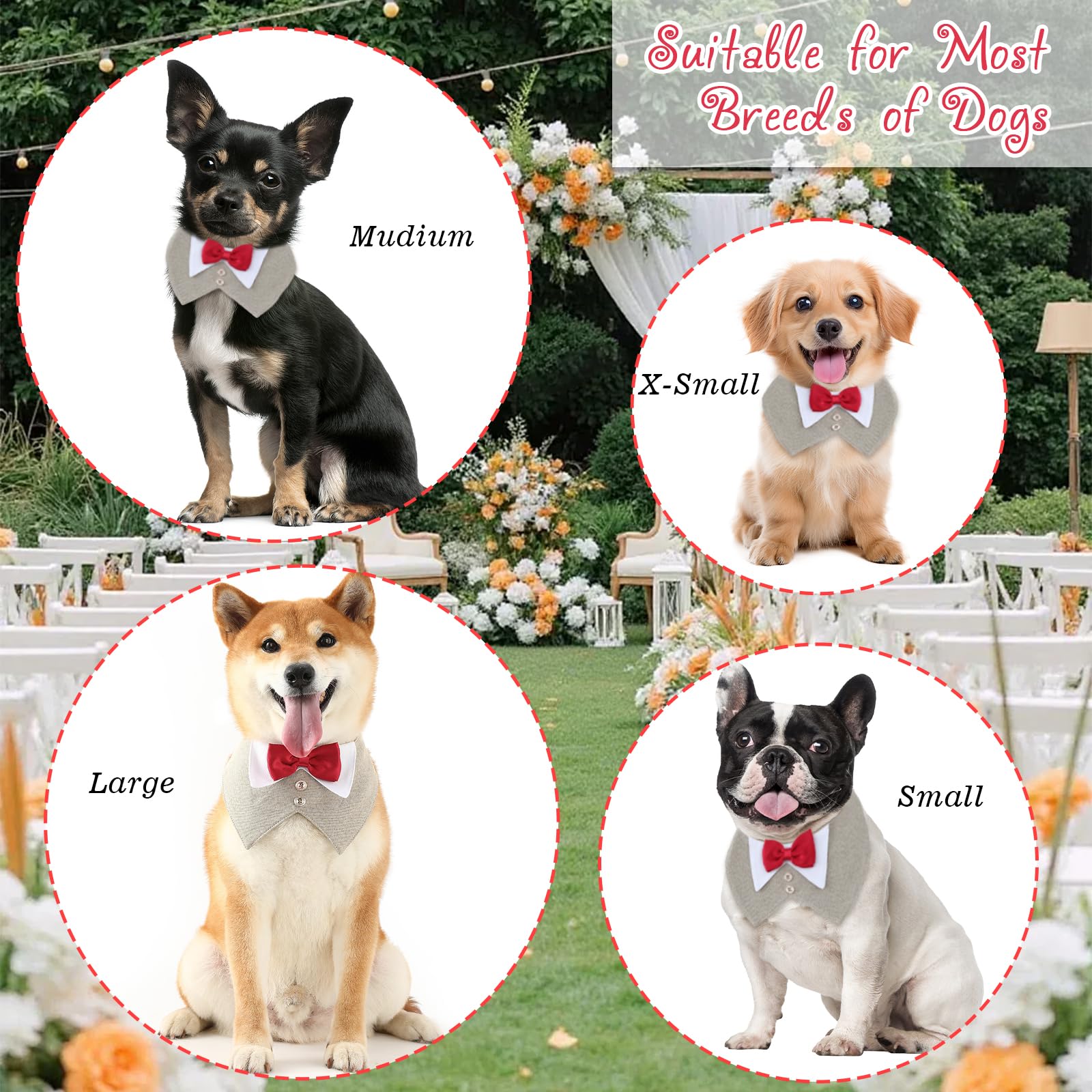 Trajes Para Perros QBLEEV Esmoquin De Perro Para Perros Grandes