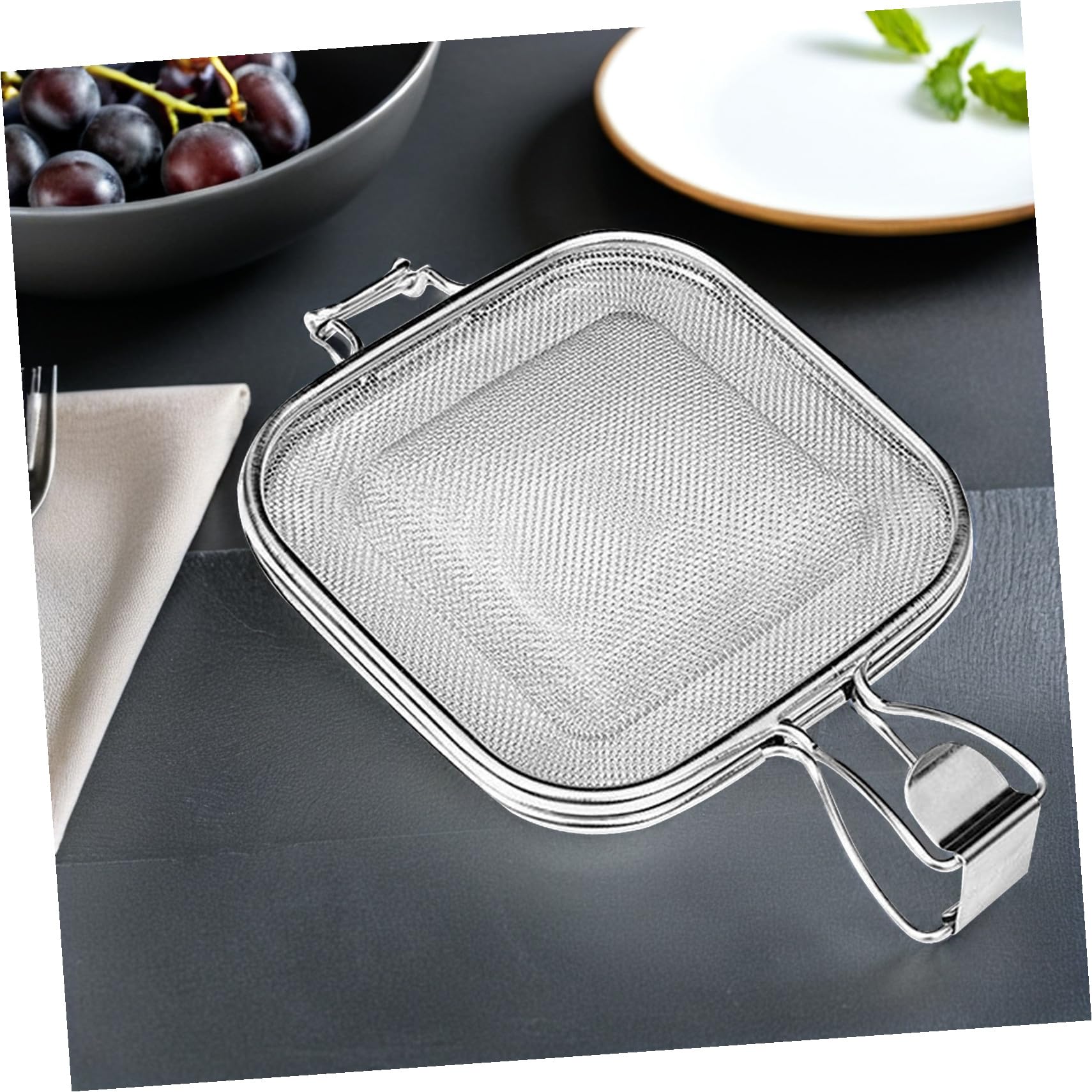 Pinze Toast per Forno Clip di Pane Multiuso 10.4X6.3X1.4 Pollici Design Vuoto per Circolazione Aria Perfette per Cottura Panini in Forno e Griglia