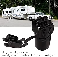 Vista 5 de Accesorios de remolque Adaptador de enchufe de remolque 7Pin a 4Pin 5Pin Adaptador de cableado Conector para luces de camión de remolque Rv