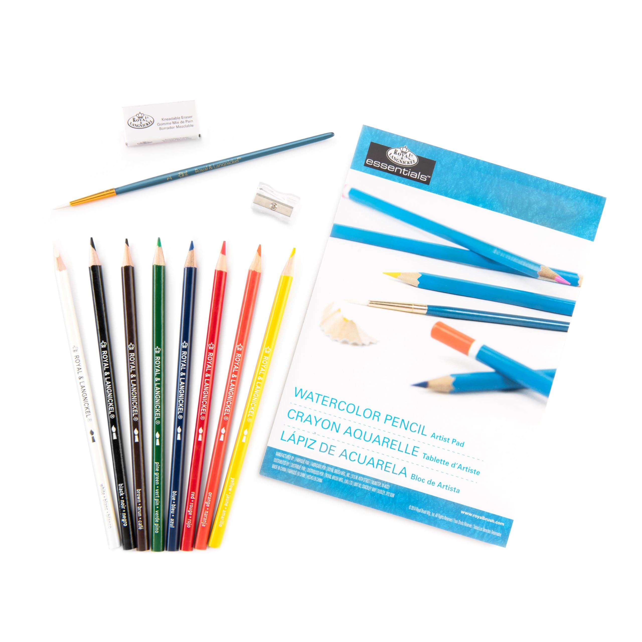 Royal Brush Clearview Mini Art Set Watercolor Pencil 13-Piece, Weiß - Image 3