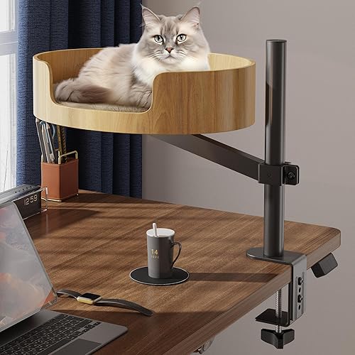 Cat Desk Bed - Oak