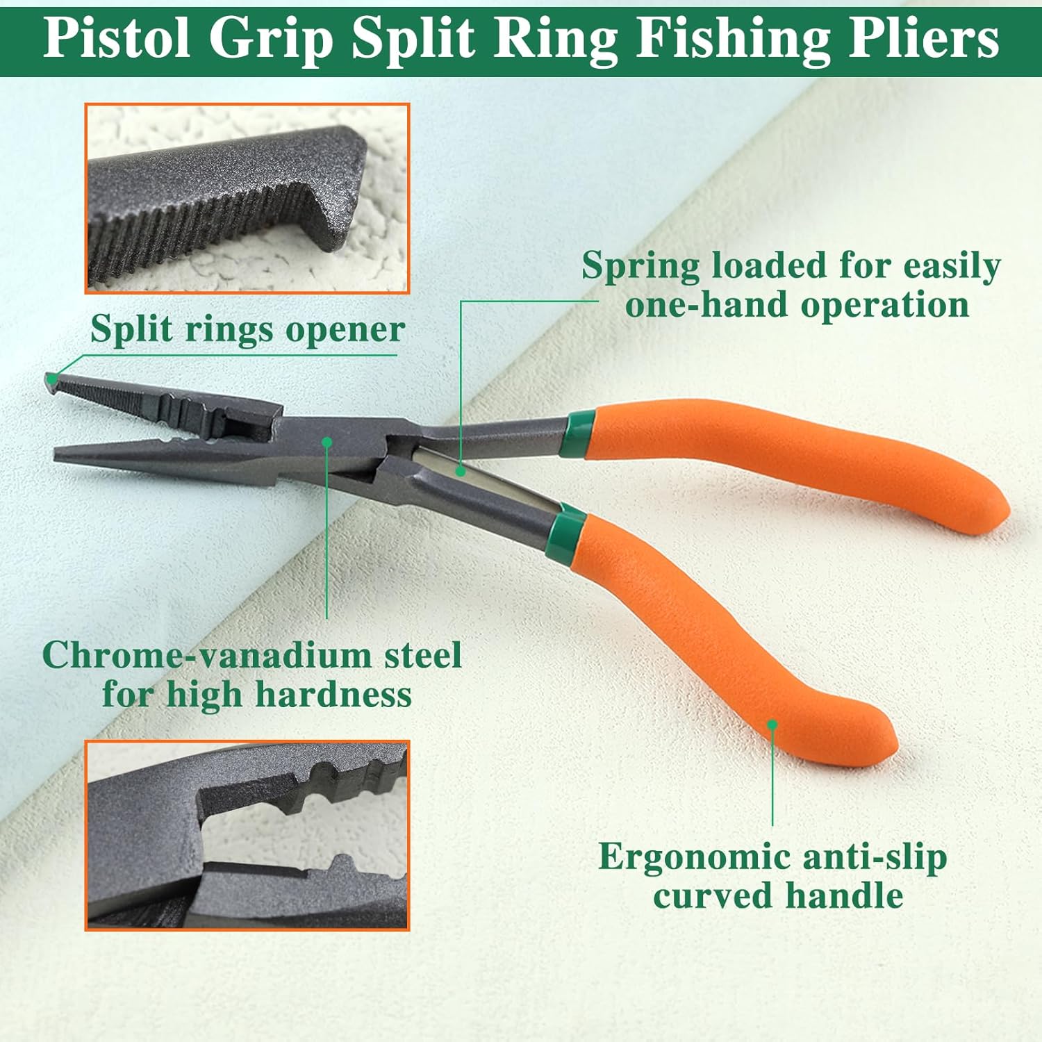 LEONTOOL 8 Inches Pistol Grip Split Ring Fishing Pliers Muti-Function Fishing Pliers with line Cutter Hook Removers Fishing Crimping Tool with Non-slip Handles Saltwater Resistant Fishing Gear 3 81ZdwoKu0cL. AC SL1500