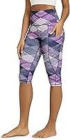 Vista 38 de ODODOS - Leggings capri de cintura alta para mujer con bolsillos, control de abdomen, no se transparentan, para entrenamiento atlético, running