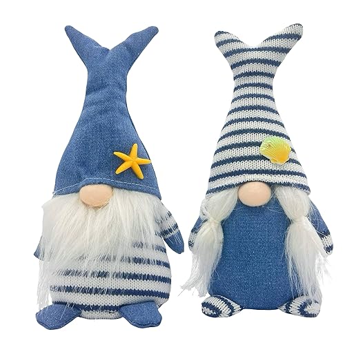 2Pcs Summer Beach Home Gnome Room Decorations, Women's Gifts Handmade