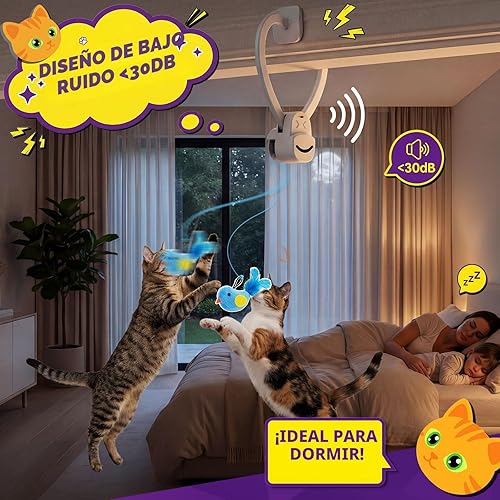 Interactive Cat Toys for Indoor Cats: Automatic Flying — texture and fabric close-up