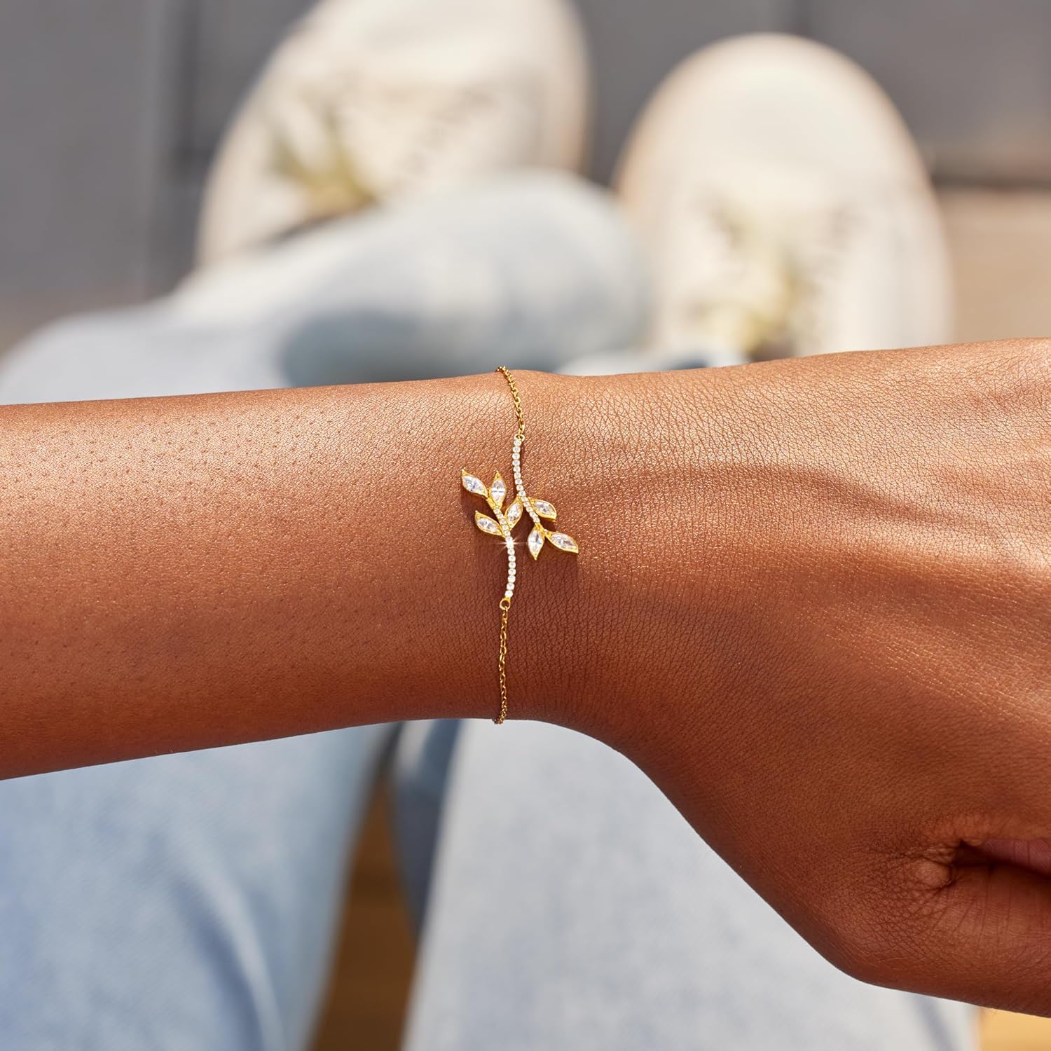 STORYJEWELLERY Teacher Christmas Gifts, Teacher Bracelets for Women, Christian Teachers Jewelry, End of Year & Thank You Appreciation Gifts for Teachers, Sterling Silver Leaf Bracelet - Image 4