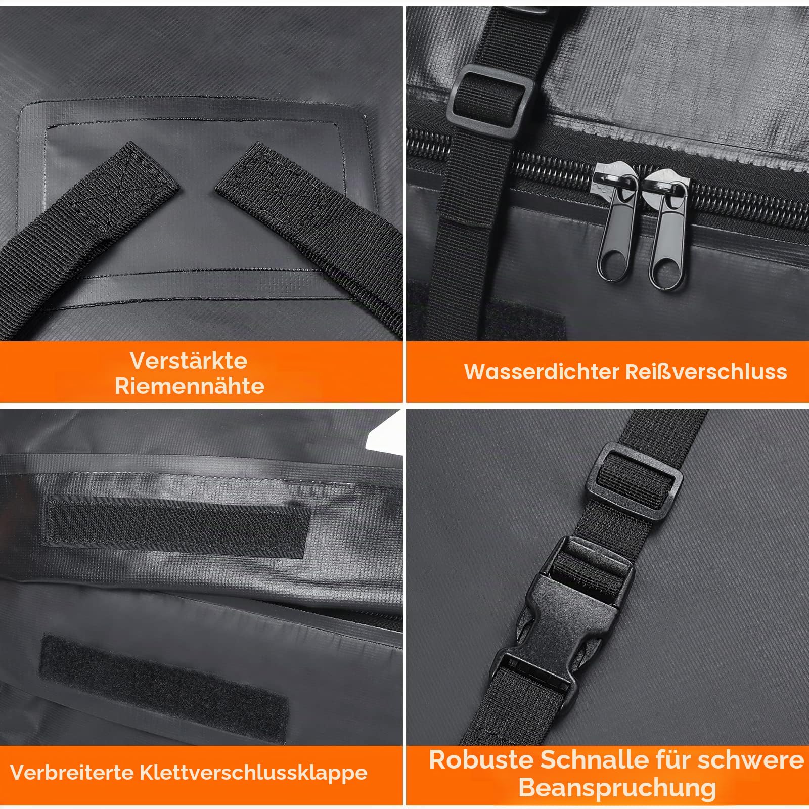 Zacro 425L Dachbox Autodachtasche Dachbox, Dachträger wasserdichte Dachtasche für alle Autos mit/ohne Gepäckträger, Dachtasche, Aufbewahrungsbox für Gepäcktransport