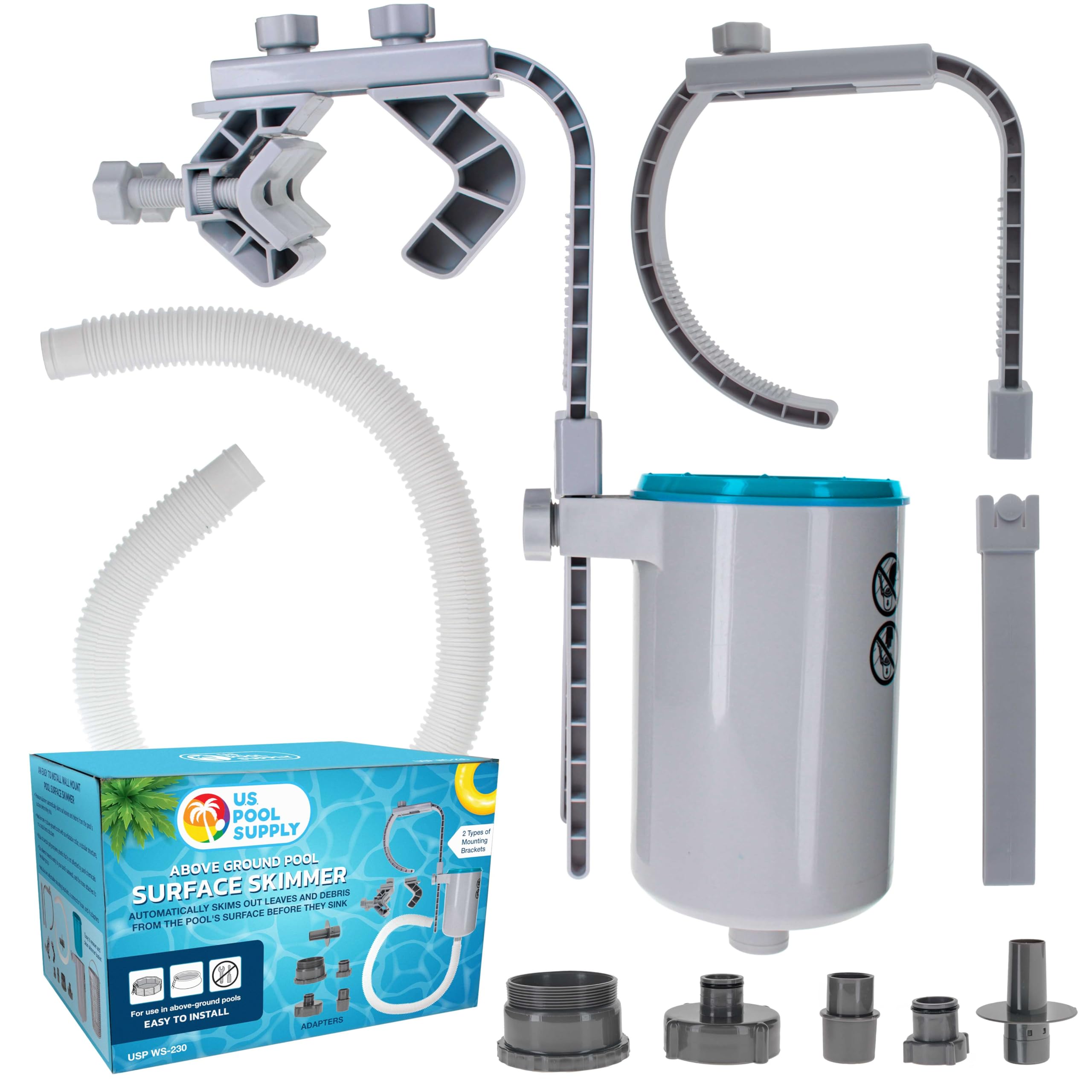 U.S. Pool Supply Pool Skimmer - Above Ground Pool Skimmer, Floating Surface