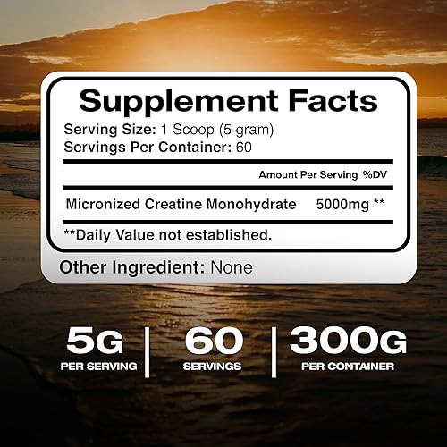 Miniatura 2 de American Standard Supplements Polvo micronizado de monohidrato de creatina pura sin sabor crecimiento muscular y recuperación rendimiento