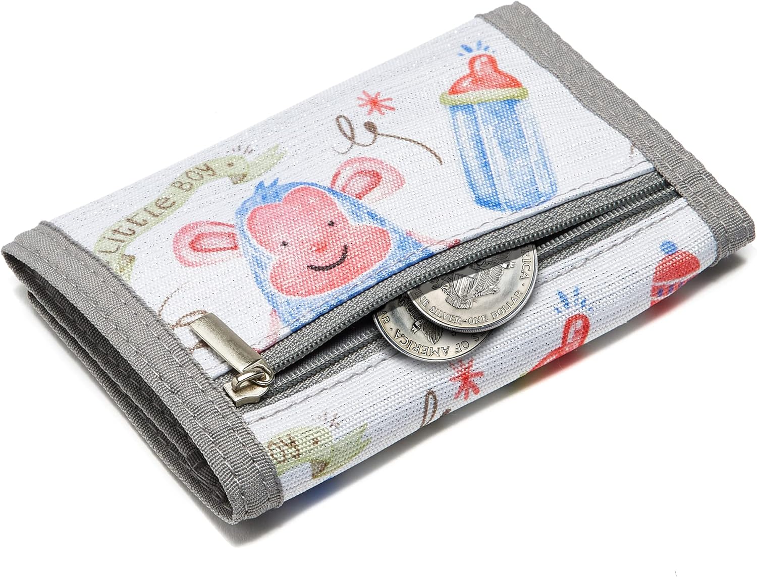 Kids Wallet for Boys Girls Ages 6-18 Trifold, Toddler Wallet for Boys, Youth Wallets for Boys with Coin Pocket and Card Holders, Novelty Wallet for Childrens Birthday Gifts : Clothing, Shoes & Jewelry