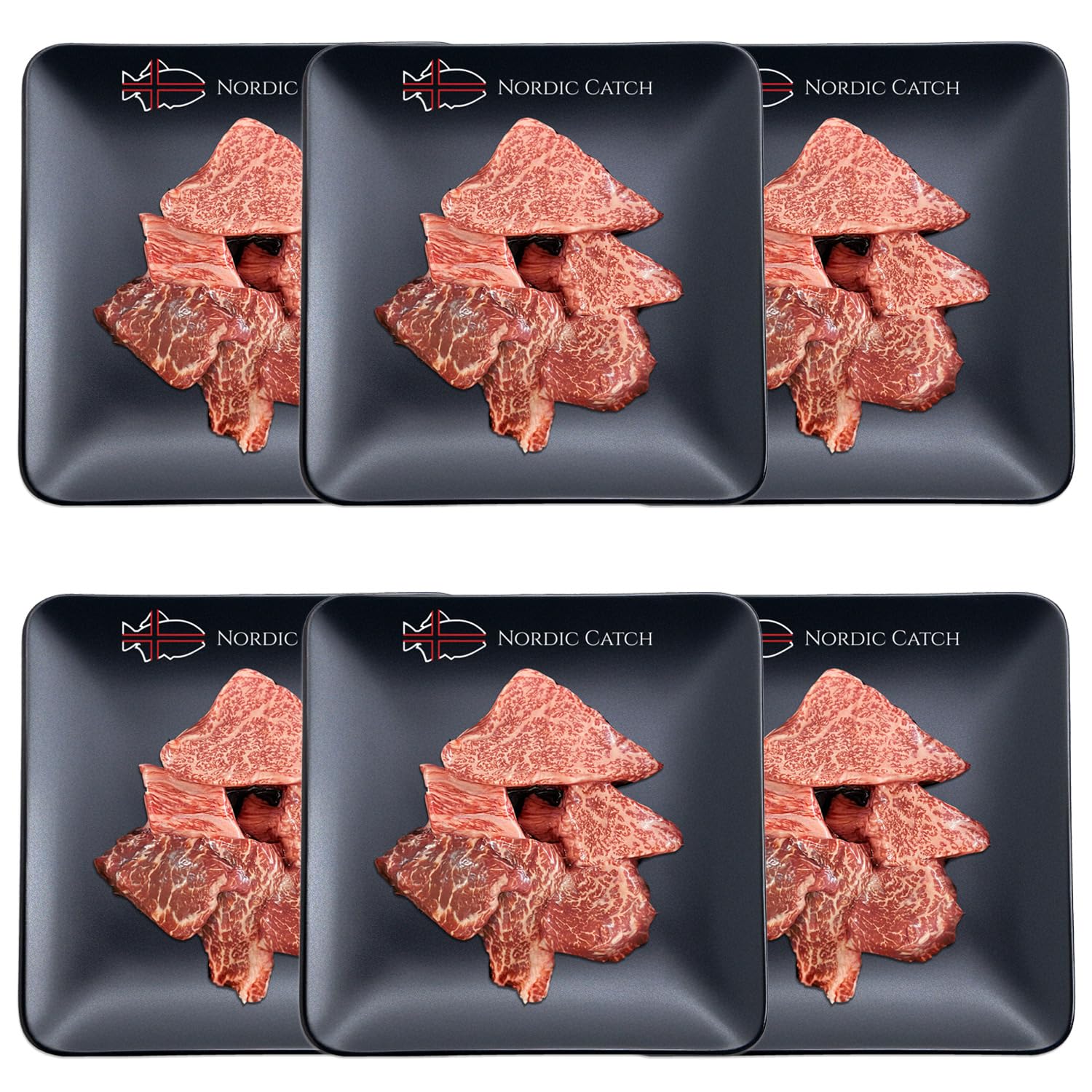 Nordic Catch Grade A5 Japanese Wagyu Filet Mignon Steak Brochettes Without Bone, Always Fresh Thick Cut, Skin-Packed 100% Authentic A5 Wagyu Steak from Kagoshima Reserve - Great Gift (8 oz, 6 Pack)