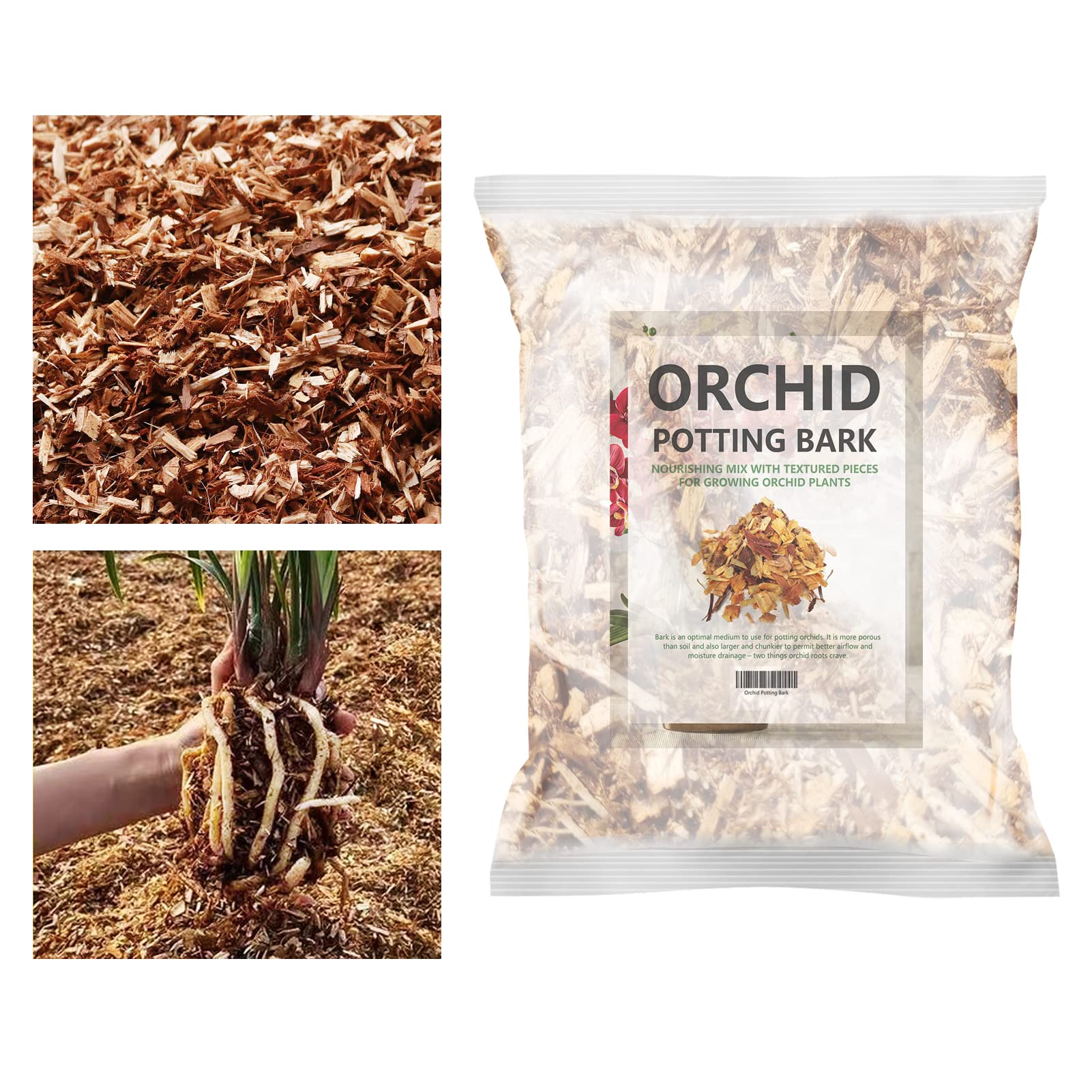 Buy Orchid Potting Bark, 4 qt All Natural China fir Wood Chips, House