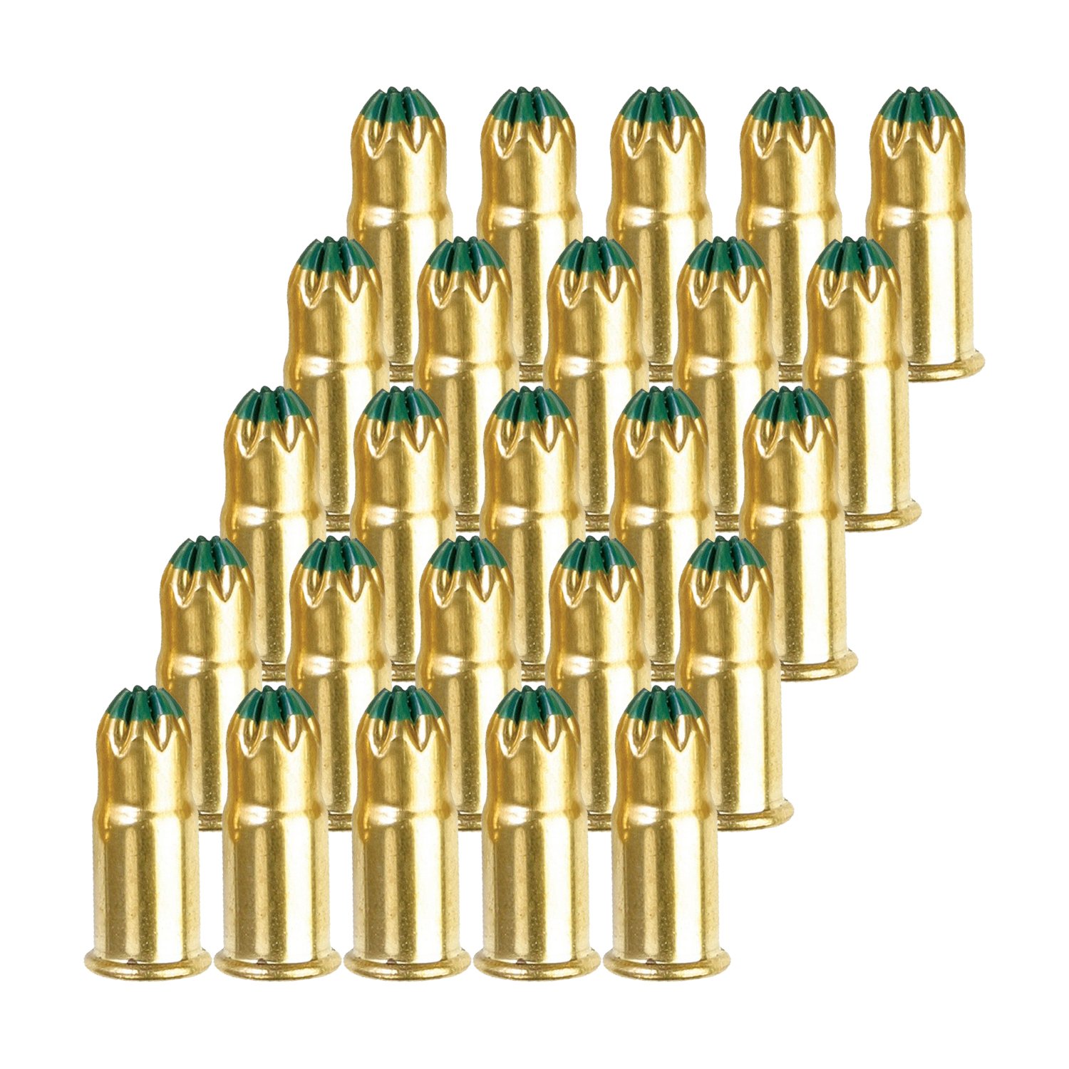 50076 .22 32CW Fastener Load, Green, 25-Pack