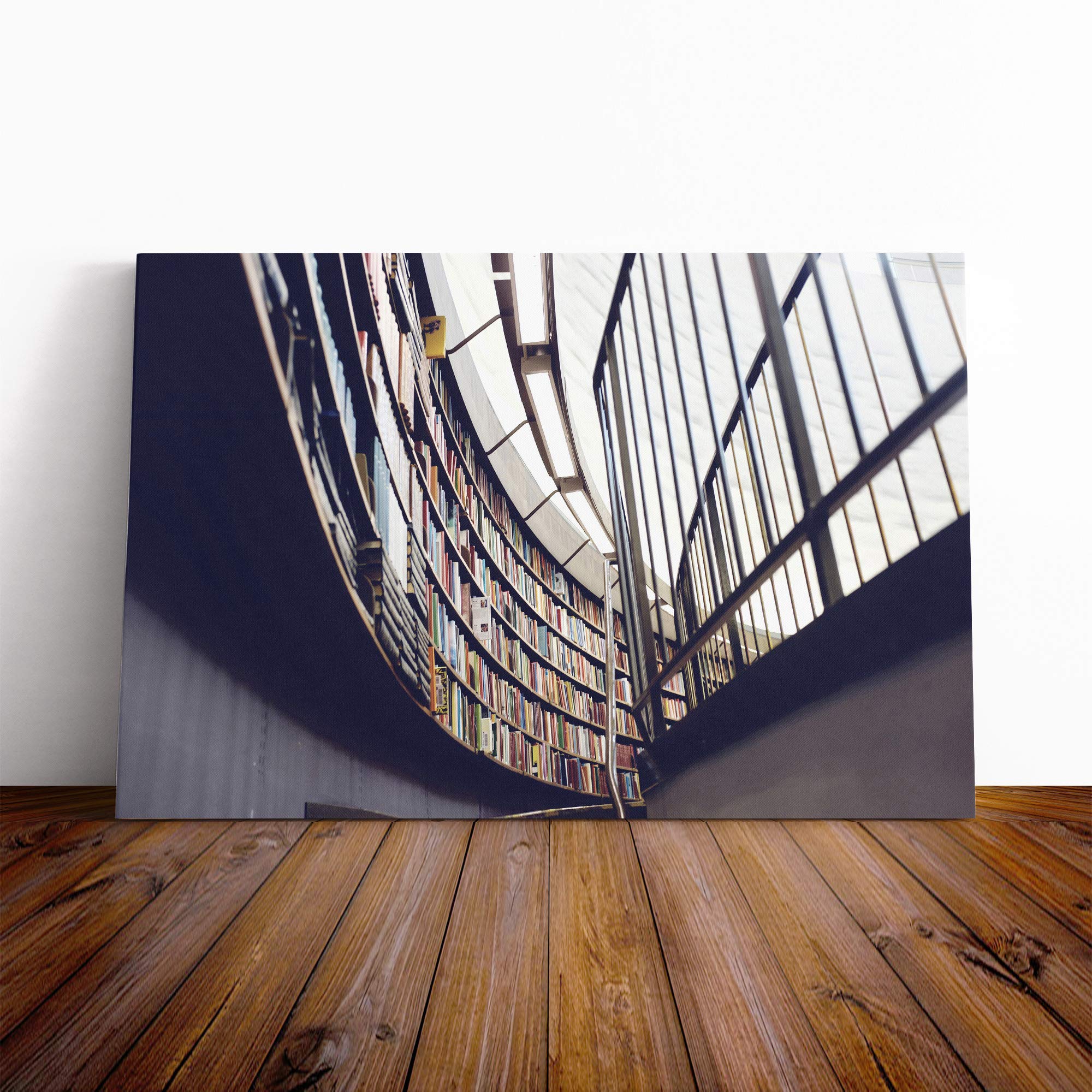 Architecture Books Canvas Print | Gallery Wrapped 30mm Frame Wall Art | 24x16 inches | Ready to Hang | Modern Cityscape Picture | Living Room Bedroom Lounge Office