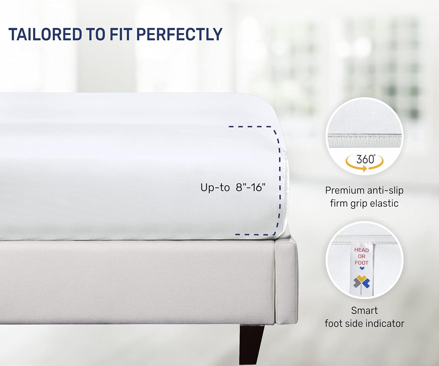 60% оƒƒ Dіѕсоunt 100% Bamboo Sheets - Queen Size Luxury Hotel Sheet and Pillowcase Set - Super Soft, Silky Cooling Sheets with Deep Pocket Fitted Sheet - 4-Piece Bedding Sets ( Bright White )