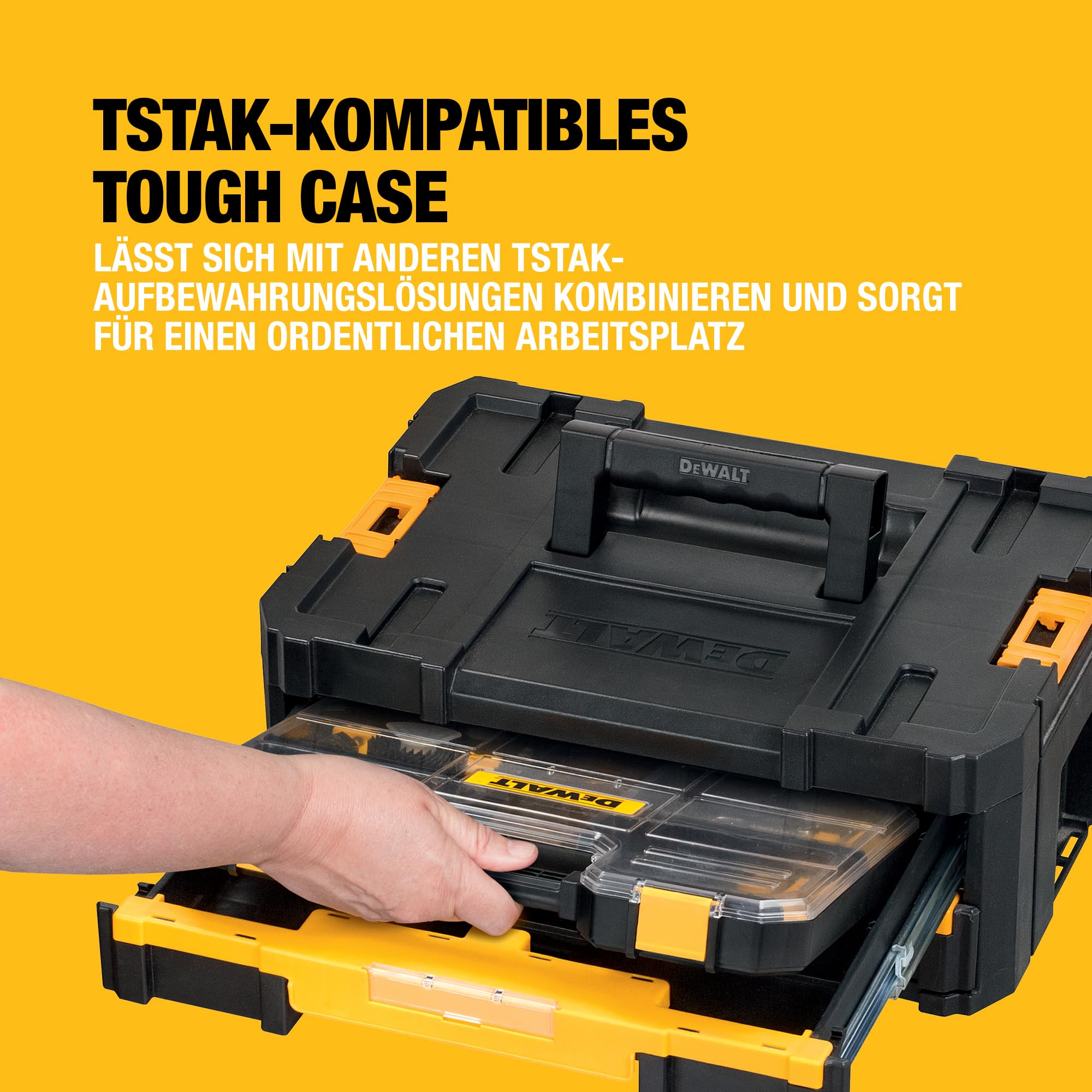 DEWALT 100-teiliges High Performance Bohr- und Schrauberbit-Set (kompatibel mit der Schublade der TSTAK-Box IV), DT71569-QZ