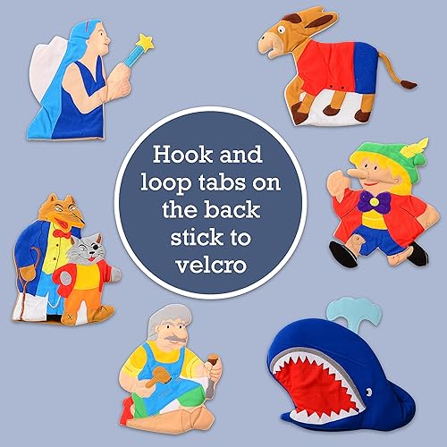 Miniatura 5 de Constructive Playthings SVL-470 Pinocho Storytelling Hand Puppets por grado Kindergarten hasta 3, Edad 9" Altura, 2.5" Ancho, 10.5" Longitud