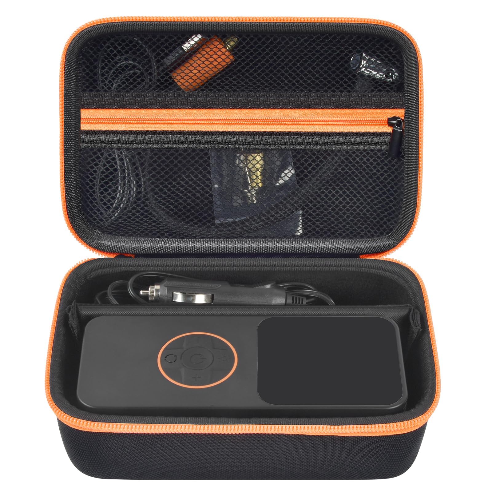Boobowl Portable Air Compressor Case Compatible with GJOSYOI//for OlarHike/for WARWOLF for 160PSI Tire Inflator - Hard Protective Storage Bag for Car Tire Pumps, Air Tubes & Tools (Box Only)